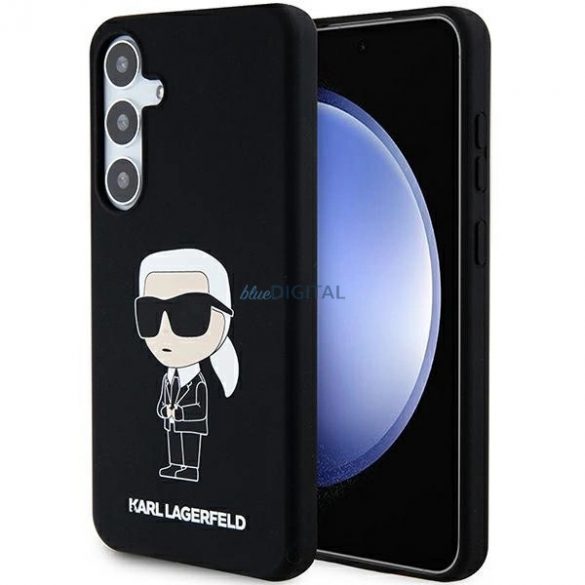 Husa Karl Lagerfeld Silicon Ikonik pentru Samsung Galaxy S24 - neagra