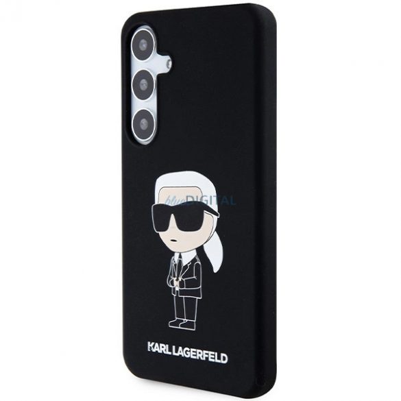 Husa Karl Lagerfeld Silicon Ikonik pentru Samsung Galaxy S24 - neagra