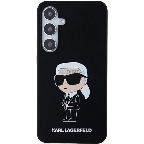 Husa Karl Lagerfeld Silicon Ikonik pentru Samsung Galaxy S24 - neagra