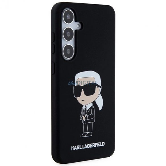 Husa Karl Lagerfeld Silicon Ikonik pentru Samsung Galaxy S24 - neagra