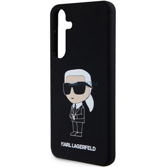 Husa Karl Lagerfeld Silicon Ikonik pentru Samsung Galaxy S24 - neagra