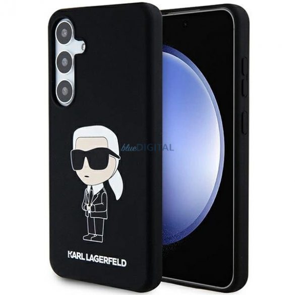 Husa Karl Lagerfeld Silicon Ikonik pentru Samsung Galaxy S24+ - neagra