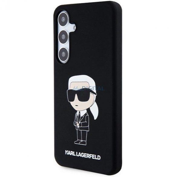 Husa Karl Lagerfeld Silicon Ikonik pentru Samsung Galaxy S24+ - neagra