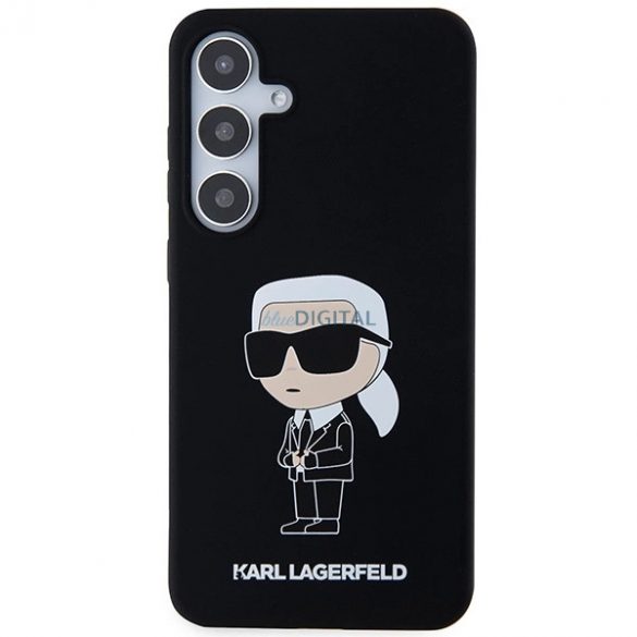 Husa Karl Lagerfeld Silicon Ikonik pentru Samsung Galaxy S24+ - neagra