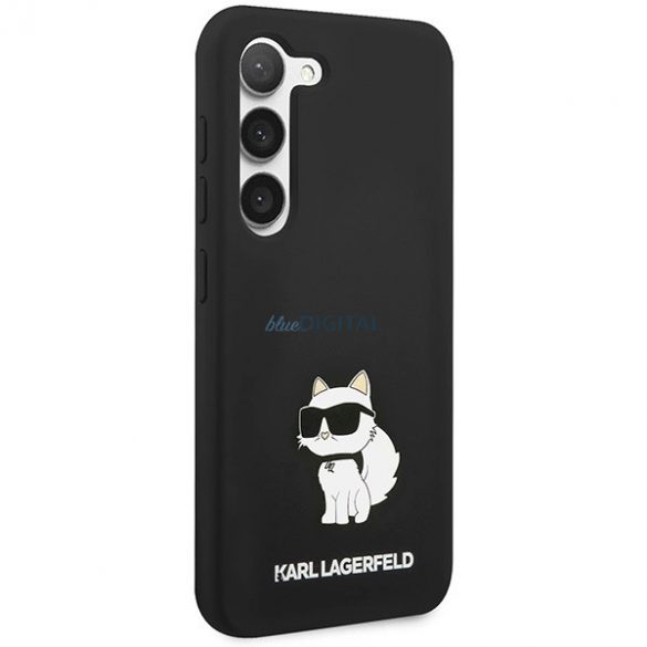 Husa Choupette din silicon Karl Lagerfeld pentru Samsung Galaxy S24 - neagra