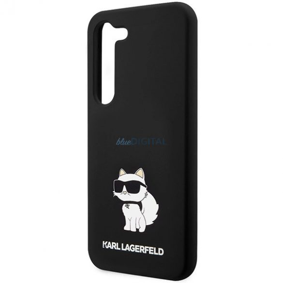 Husa Choupette din silicon Karl Lagerfeld pentru Samsung Galaxy S24 - neagra