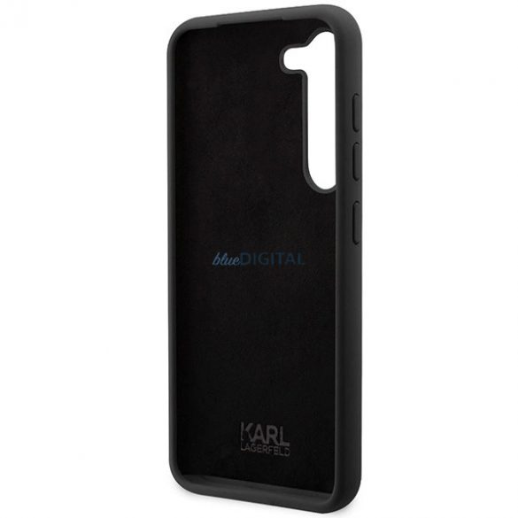 Husa Choupette din silicon Karl Lagerfeld pentru Samsung Galaxy S24 - neagra