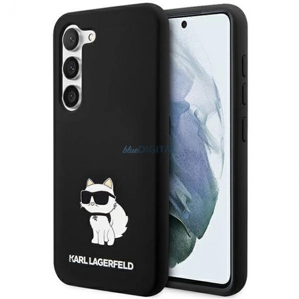 Husa Choupette din silicon Karl Lagerfeld pentru Samsung Galaxy S24+ - neagra