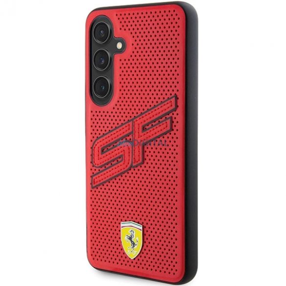 Husa perforata Ferrari Big SF pentru Samsung Galaxy S24 - rosie