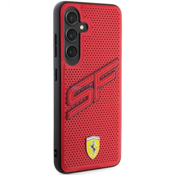 Husa perforata Ferrari Big SF pentru Samsung Galaxy S24 - rosie