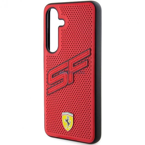 Husa perforata Ferrari Big SF pentru Samsung Galaxy S24 - rosie