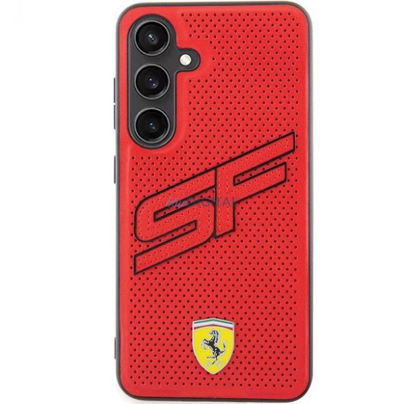 Husa perforata Ferrari Big SF pentru Samsung Galaxy S24+ - rosie