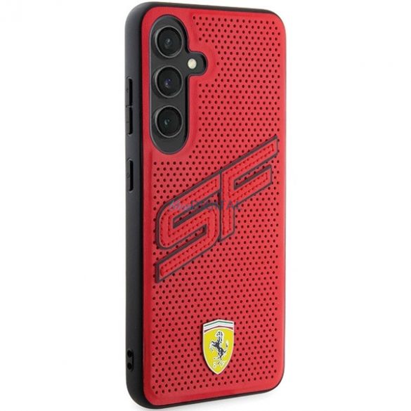 Husa perforata Ferrari Big SF pentru Samsung Galaxy S24+ - rosie