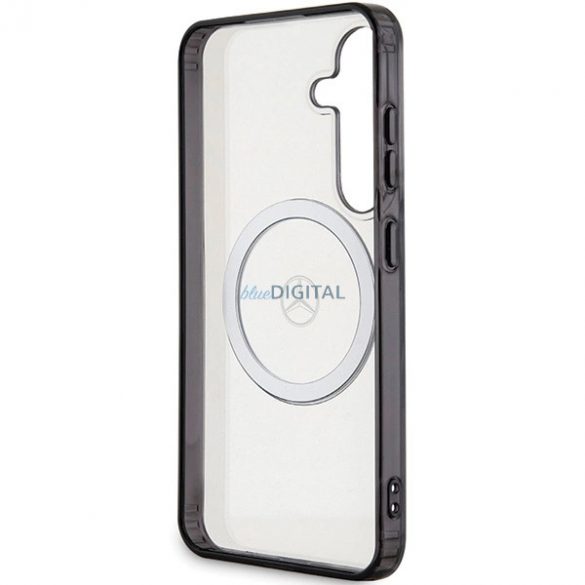 Husa Mercedes Printed Logo MagSafe pentru Samsung Galaxy S24 - transparenta