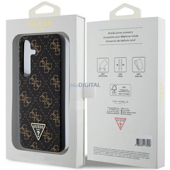 Husa Guess 4G Triangle pentru Samsung Galaxy S24 - neagra