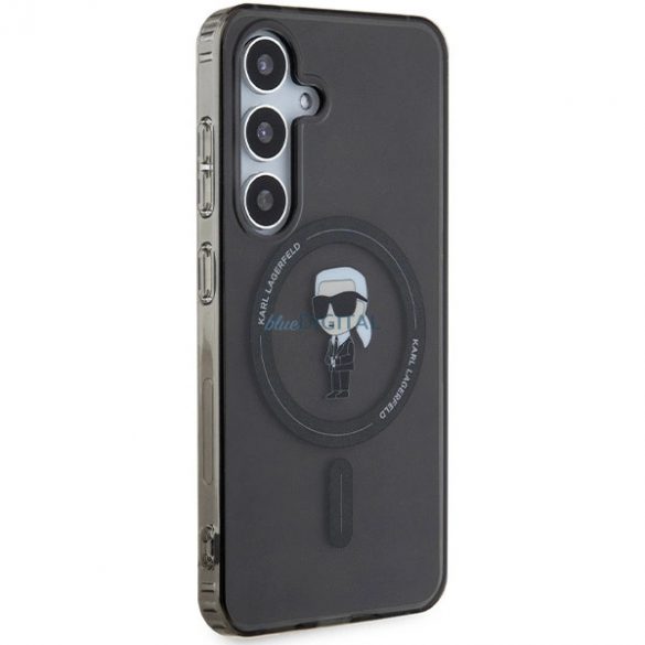 Husa Karl Lagerfeld IML Ikonik MagSafe pentru Samsung Galaxy S24 - neagra