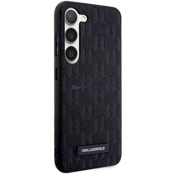 Husa Karl Lagerfeld Saffiano Mono Metal Logo pentru Samsung Galaxy S24 - neagra