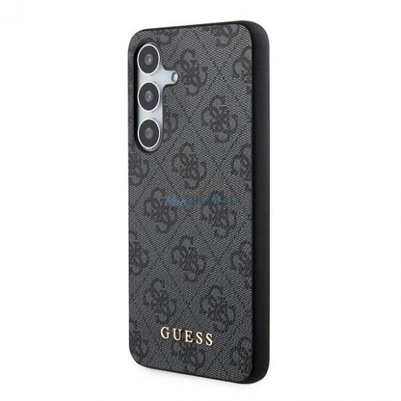 Husă Guess 4G Metal Gold Logo pentru Samsung Galaxy S24 - neagră