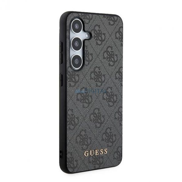 Husă Guess 4G Metal Gold Logo pentru Samsung Galaxy S24 - neagră