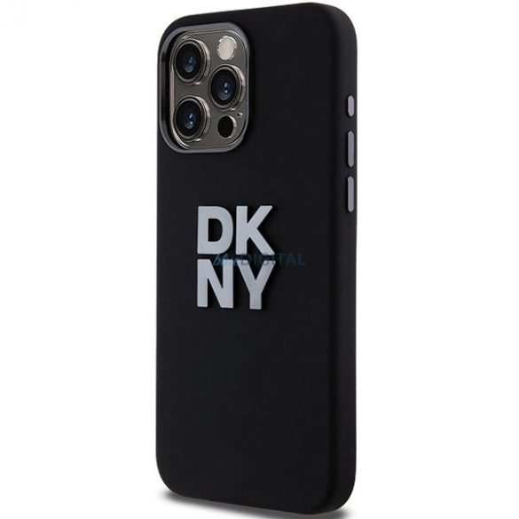 Etui DKNY Liquid Silicone Metal Logo pe iPhone 15 Pro - original