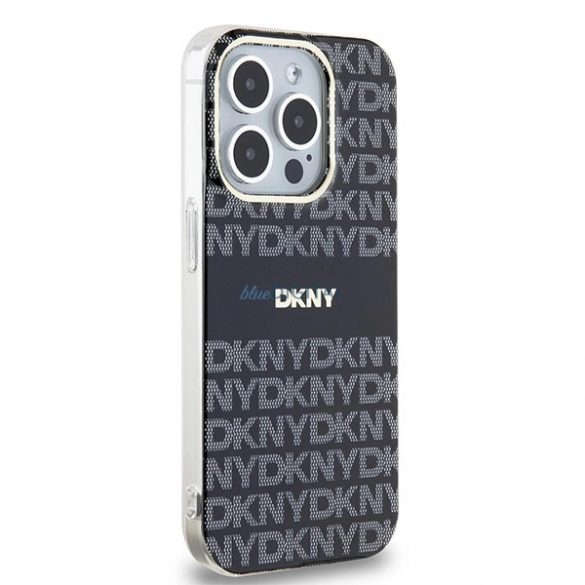 Husă DKNY IML Mono & Stripe MagSafe pentru iPhone 13 Pro / 13 - Neagră