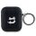 Husa Karl Lagerfeld Monogram Choupette Head pentru AirPods 1/2 - neagra