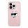 Husa Karl Lagerfeld IML Choupette Head & Monogram pentru iPhone 11 / Xr - roz