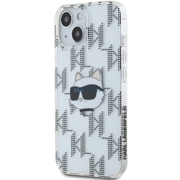 Husa Karl Lagerfeld IML Choupette Head & Monogram pentru iPhone 15 / 14 / 13 - transparenta