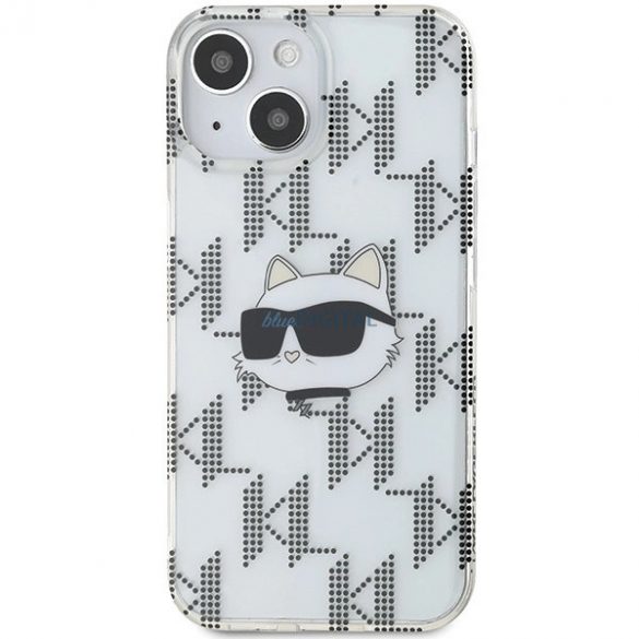 Husa Karl Lagerfeld IML Choupette Head & Monogram pentru iPhone 15 / 14 / 13 - transparenta