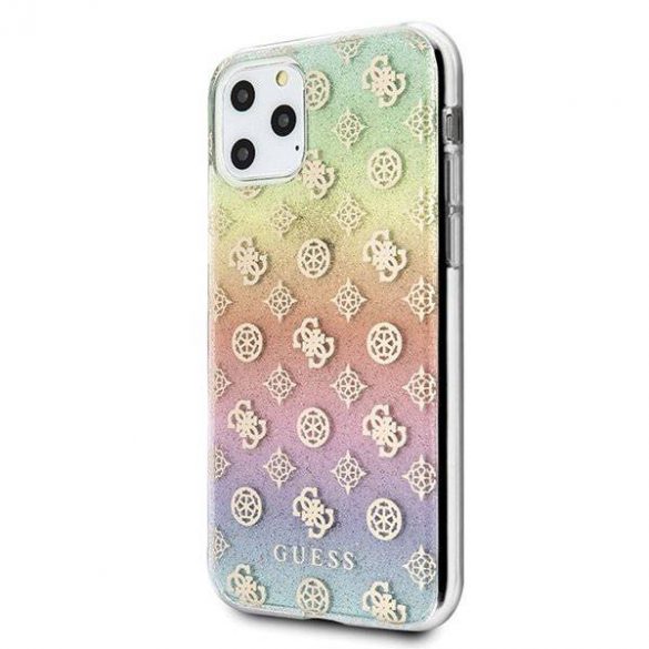 Guess GUHCN58PEOML Husă rigidă multicoloră pentru iPhone 11 Pro Color Play 4G Husă bujor pentru telefon