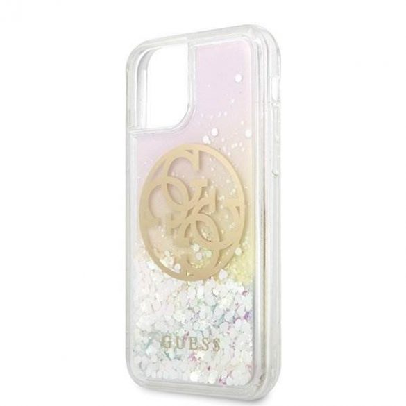 Husă rigidă Guess GUHCN58LGIRGP pentru iPhone 11 Pro Husă pentru telefon Gradient Liquid Glitter Circle Logo