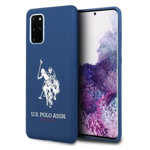 Husa pentru telefon US Polo USHCS67SLHRNV S20 + G985 albastru închis Silicone Collection