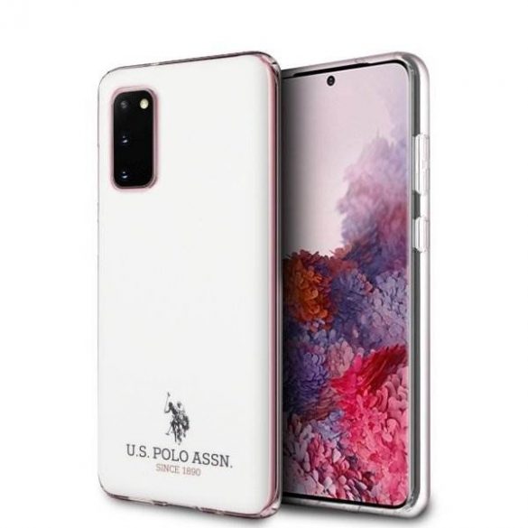 Carcasă pentru telefon US Polo USHCS62TPUWH S20 G980 albă lucioasă