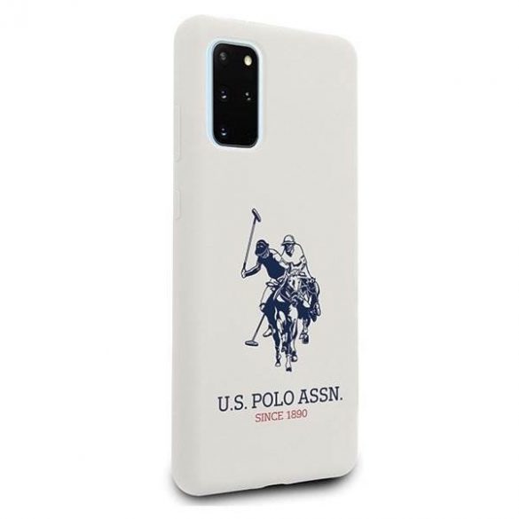 Husa pentru telefon US Polo USHCS67SLHRWH S20 + G985 alb din silicon Collection