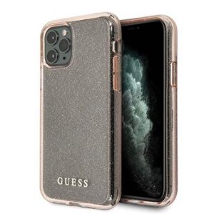 Guess GUHCN58PCGLPI iPhone 11 Pro roz hard Husă Glitter husă telefon