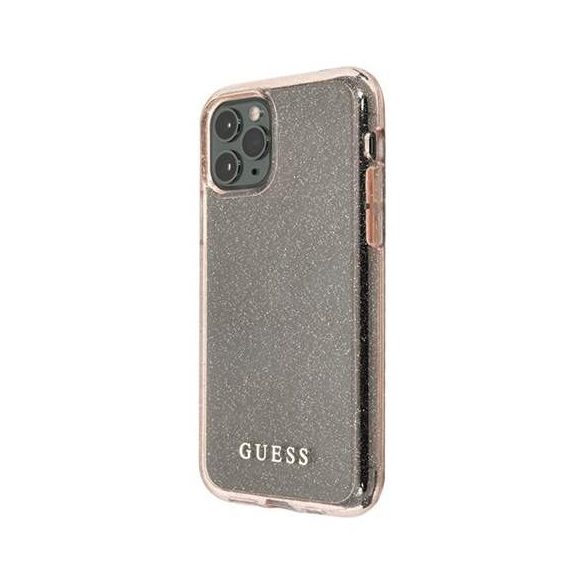 Guess GUHCN58PCGLPI iPhone 11 Pro roz hard Husă Glitter husă telefon