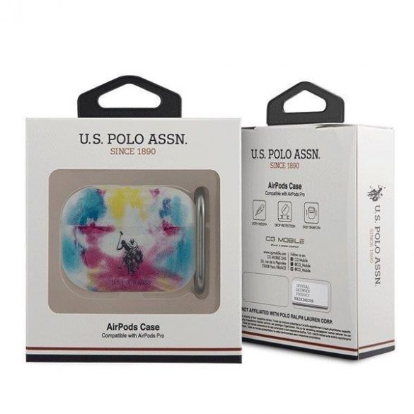 US Polo USACAPPCUSML Husă AirPods Pro Colecție Tie & Dye multicoloră