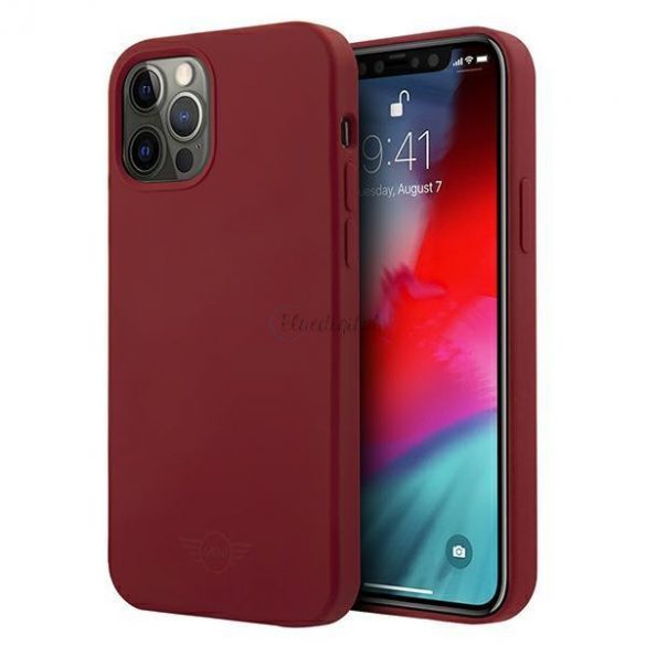 Mini MIHCP12LSLTRE Husă rigidă pentru iPhone 12 Pro Max 6,7 inchi, culoare roșie, silicon Ton pe ton