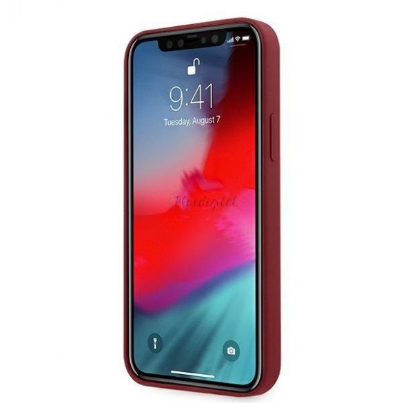 Mini MIHCP12LSLTRE Husă rigidă pentru iPhone 12 Pro Max 6,7 inchi, culoare roșie, silicon Ton pe ton