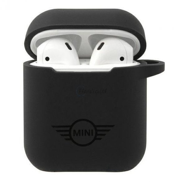 Husă pentru AirPods Mini MIACA2SLTBK Husă rigidă neagră/czarny Colecția din silicon