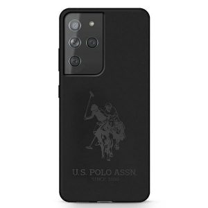 US Polo USHCS21LSLHRTBK S21 Ultra G998 czarny/negru Silicon pe ton