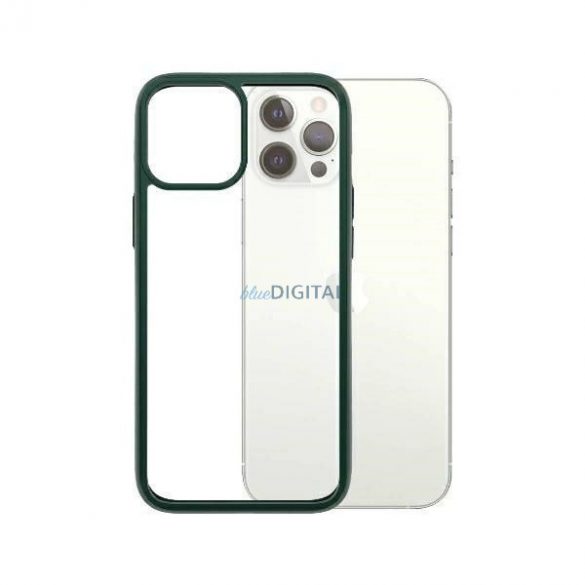 Husa PanzerGlass ClearCase pentru iPhone 12 Pro Max - transparenta si verde