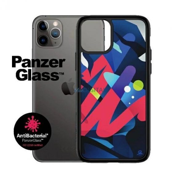 Husă PanzerGlass ClearCase antibacteriană Mikael B Limited Artist Edition pentru iPhone 11 Pro - multicolor