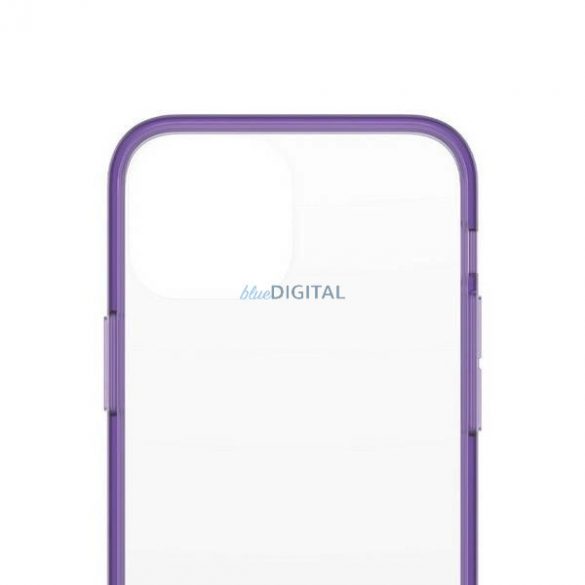 Husă antibacteriană PanzerGlass ClearCase certificată militară pentru iPhone 13 mini - violet transparent