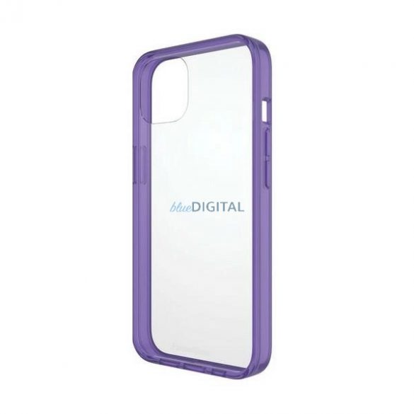 Husă antibacteriană PanzerGlass ClearCase cu certificat de grad militar pentru iPhone 13 / 14 / 15 - violet transparent