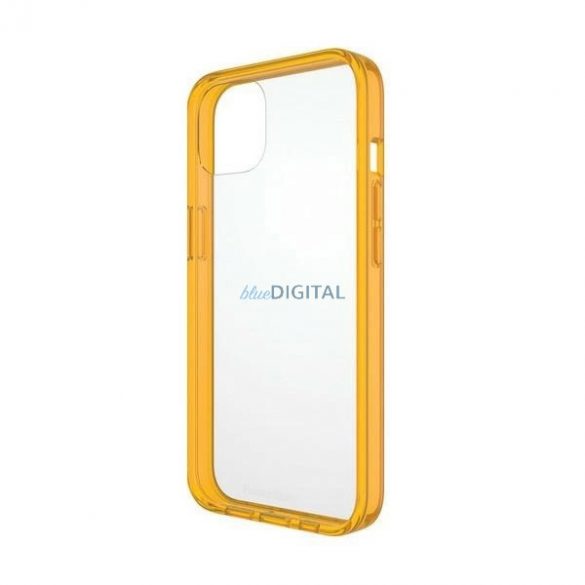 Husă antibacteriană PanzerGlass ClearCase cu certificat de grad militar pentru iPhone 13 / 14 / 15 - galben transparent