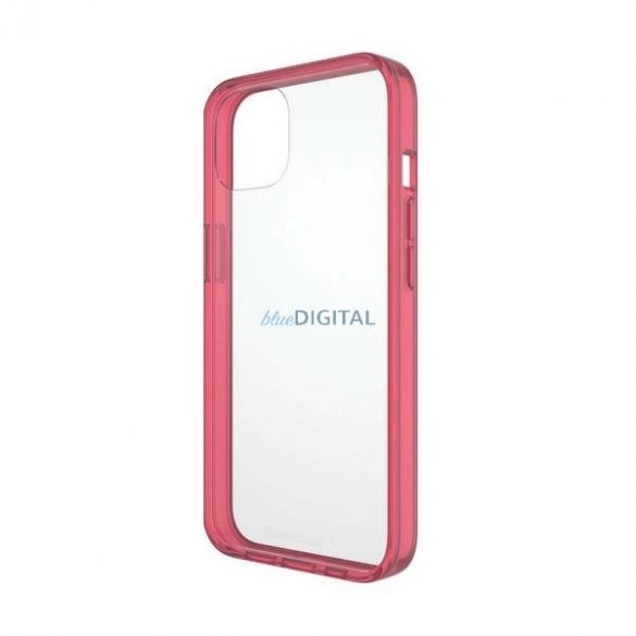 Husă antibacteriană PanzerGlass ClearCase cu certificat de grad militar pentru iPhone 13 / 14 / 15 - roz transparent