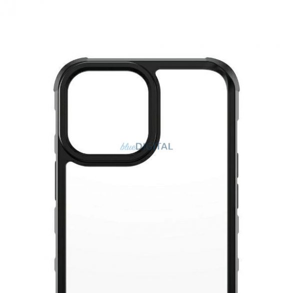 Husă antibacteriană PanzerGlass ClearCase certificată militară pentru iPhone 13 Pro Max - roz transparent