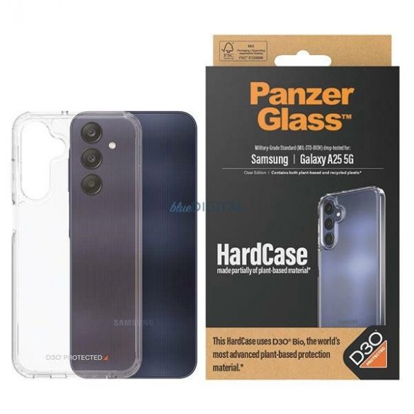 PanzerGlass HardCase cu certificare D3O® Bio și Military Grade pentru Samsung Galaxy A25 5G - transparent