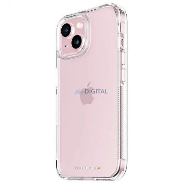 PanzerGlass Hardcase cu D3O și certificare militară pentru iPhone 15/14/13 - transparent